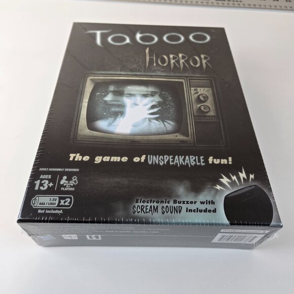 Taboo Horror The Game of UNSPEAKABLE Fun! Electronic Buzzer w/ Scream Sound - Picture 2 of 8
